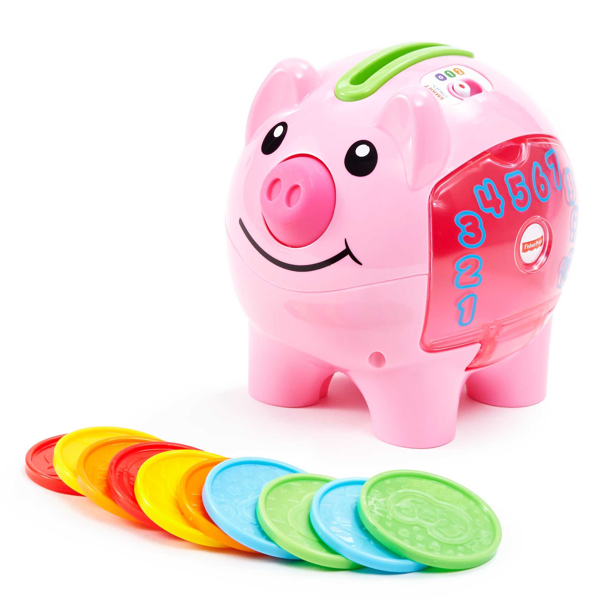 cssgcbnqprufcpeaiswx Fisher-Price Laugh & Learn Smart Stages Piggy Bank Baby & Toddler Learning Toy - Image 1