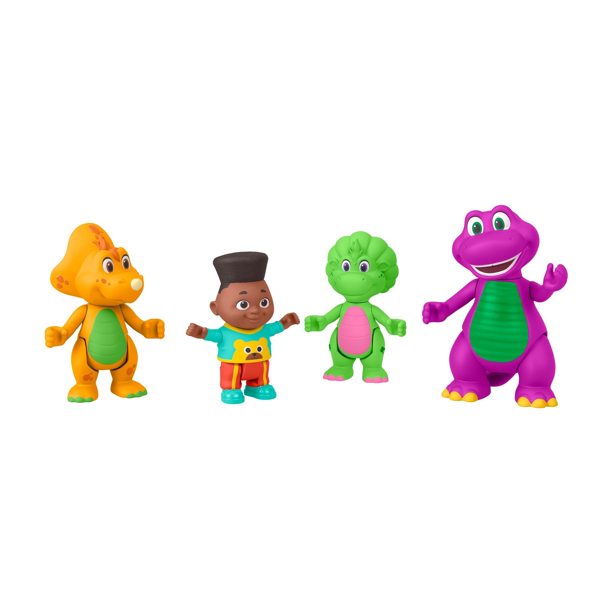 d10a519b44da0e73064a1893352d757a2242ed30 Fisher-Price Barney's World Barney Hey Friends Pack With 4 Figures - Image 1