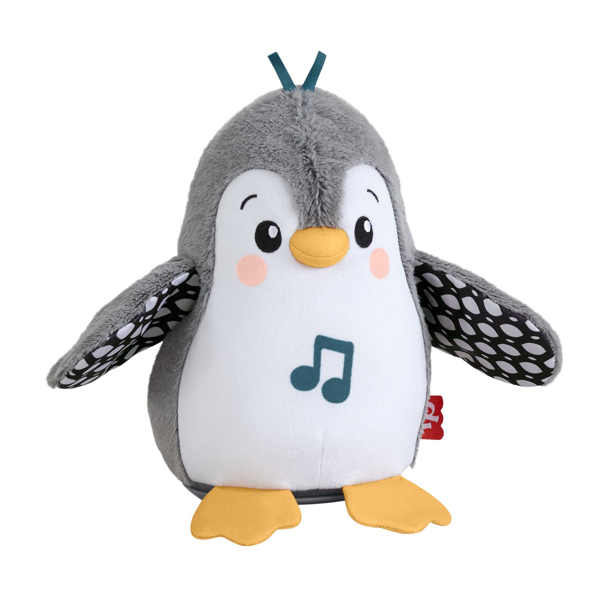 d1pn7t0vuq1eryl8uvi0_bf260b2d-ecc0-4810-9f06-916e4ed12c6c Fisher-Price Plush Tummy Time Toy, Flap & Wobble Penguin, Newborn Musical Toy - Image 1
