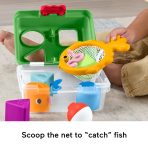 Fisher-Price Friendship Forest Sort & Store Tackle Box Baby Toy With 6 Shape Blocks & Fishing Net - Image 4