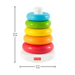 Fisher-Price Rock-A-Stack Baby Toy, Ring Stacking Toy, Plant-Based Materials, Infant And Toddler Toy - Image 5