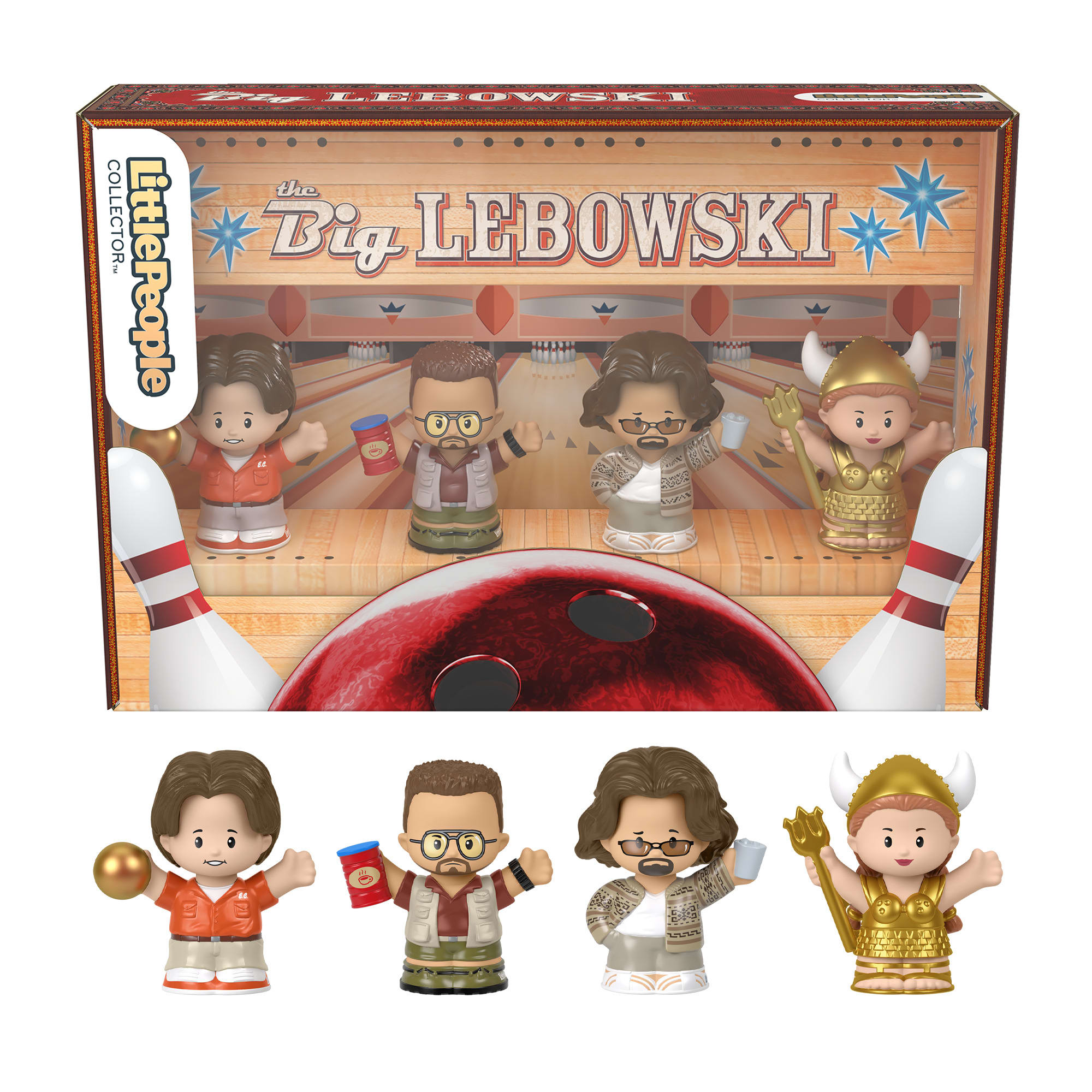 dsorbghqnq6srbw2xhjf Fisher-Price Little People Collector The Big Lebowski Special Edition Set For Adults & Fans, 4 Figures - Image 1