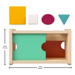 Fisher-Price Montessori Wooden Sort & Find Object Permanence Box, Baby Learning Toy - Image 5