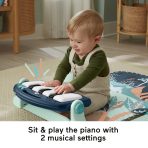 Fisher-Price Baby Gym Playmat With Kick & Play Piano And Tummy Time Toys, Navy Fawn - Image 4