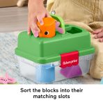 Fisher-Price Friendship Forest Sort & Store Tackle Box Baby Toy With 6 Shape Blocks & Fishing Net - Image 3