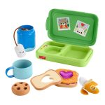Fisher-Price Friendship Forest Activity Lunchbox, Pretend Food Play Toy For Toddlers, 9 Pieces