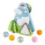 Fisher-Price Friendship Forest Ball Drop Mountain Developmental Activity Toy For Baby, 5 Balls