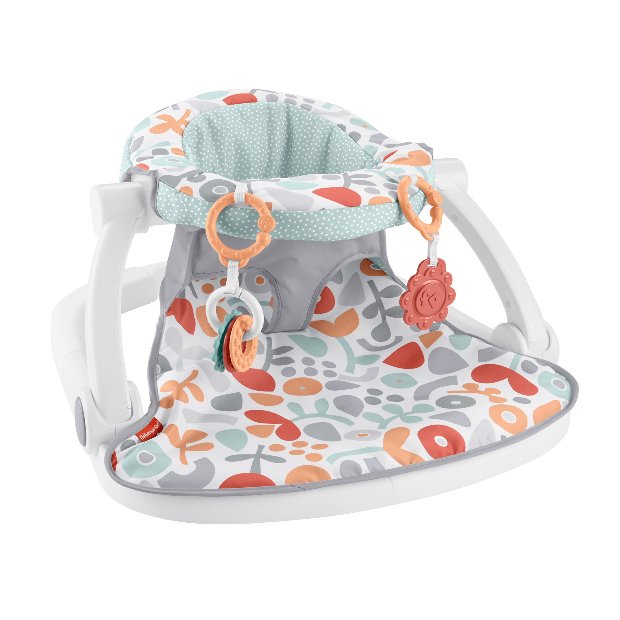 ebsc1scovep1r874e3a2_ccc46da0-96bd-442a-9f5d-a1496c138aed Fisher-Price Portable Baby Chair With Toys, Sit-Me-Up Floor Seat, Fresh Floral - Image 1
