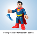 Imaginext DC Super Friends Superman XL Figure, 10-inch Poseable Preschool Toy - Image 3