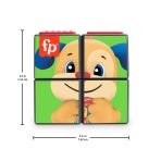 Fisher-Price Laugh & Learn Puppy's Activity Cube Electronic Learning Toy For Baby & Toddler - Image 5