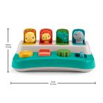 Fisher-Price Busy Buddies Pop-Up Infant Fine Motor Toy For Ages 9+ Months - Image 5