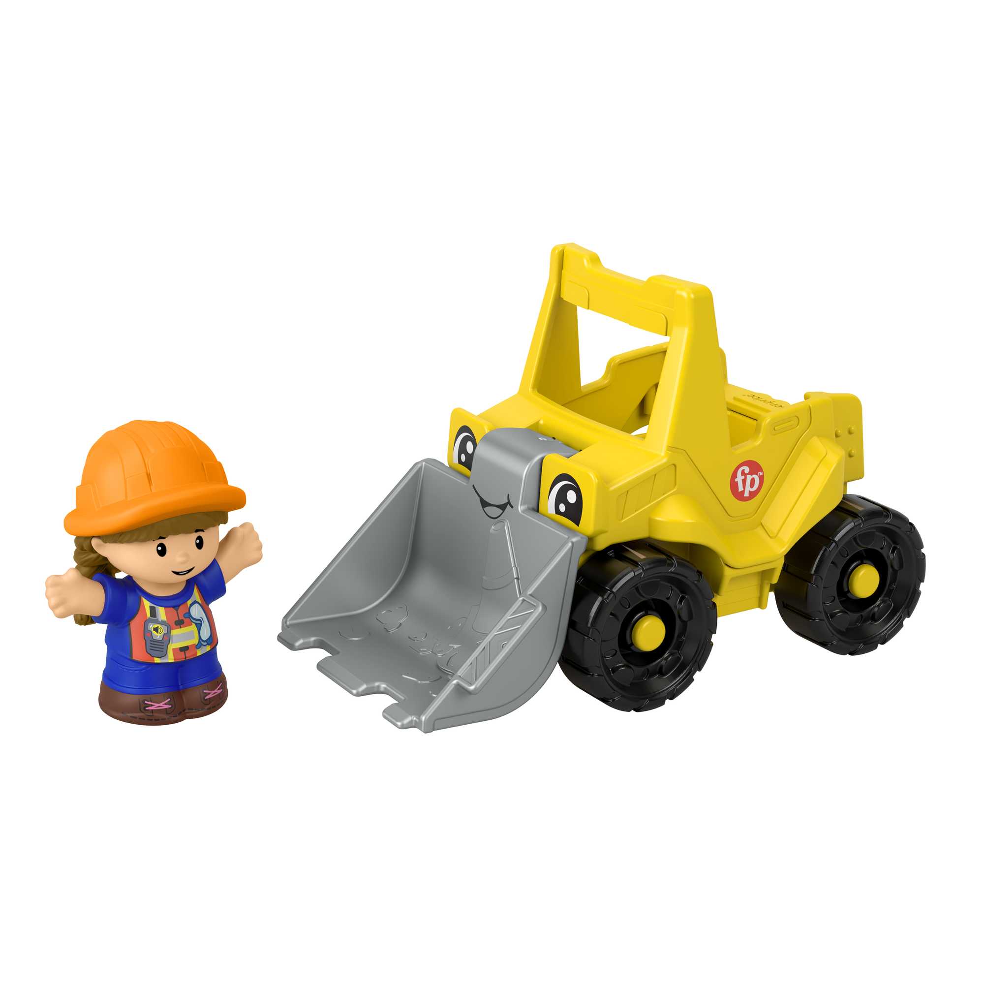 et3yjvnsrioif8p3fns5 Fisher-Price Little People Bulldozer Construction Toy & Figure Set For Toddlers, 2 Pieces - Image 1