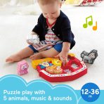 Fisher-Price Laugh & Learn Farm Animal Puzzle Shape Sorting Baby Toy With Music & Sounds - Image 2