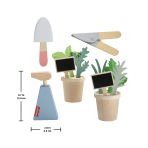 Fisher-Price Wooden Herb Garden And Tools Pretend Playset For Preschool Kids, 12 Wood Pieces - Image 6