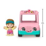 Fisher-Price Little People Ice Cream Truck, Push-Along Toy Vehicle & Figure For Toddlers & Kids - Image 4
