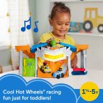 Fisher-Price Little People Hot Wheels Race Track For Toddlers, Race And Go Track Set, 2 Cars - Image 2