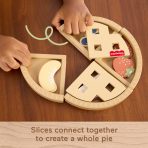 Fisher-Price Tiny Garden Wooden Fruit Pie, Pretend Food Puzzle Set For Kids, 16 Wood Pieces - Image 4