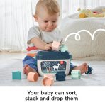 Fisher-Price Baby's First Blocks Infant Shape-Sorting Toy, Navy Fawn, Set Of 10 - Image 3
