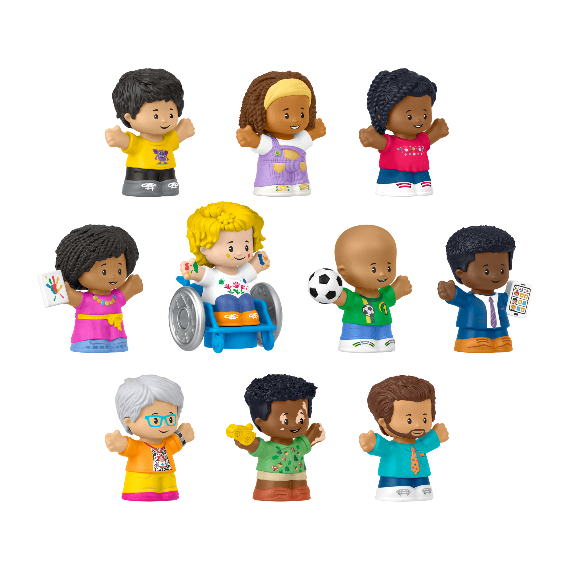 fgvfng2fespwhumtmcns Fisher-Price Little People Classroom Figures 10-Piece Set For Toddler & Preschool Pretend Play - Image 1