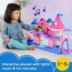 Fisher-Price Little People Disney Princess Magical Lights & Dancing Castle Playset, 2 Figures - Image 2