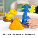 Fisher-Price Little People Spin & Play Dinosaur Playground Toddler Playset, 6 Pieces - Image 5