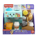 Fisher-Price Laugh & Learn Learn & Serve Coffee Café Toddler Electronic Toy, 10 Play Pieces, Multilanguage Version - Image 5