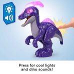Imaginext Jurassic World Dinosaur Parasaurolophus XL Figure With Lights & Sounds, 10-inch Toy - Image 3