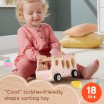 Fisher-Price Wooden Ice Cream Shape Sorter Set For Toddlers & Kids, 8 Wood Pieces - Image 2