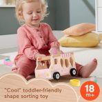 Fisher-Price Wooden Ice Cream Shape Sorter Set For Toddlers & Kids, 9 Wood Pieces - Image 2