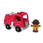 Fisher-Price Little People Toy Firetruck & Firefighter Figure Set For Toddlers, 2 Pieces - Image 4
