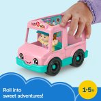 Fisher-Price Little People Ice Cream Truck, Push-Along Toy Vehicle & Figure For Toddlers & Kids - Image 2