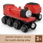 Fisher-Price Thomas & Friends Wooden Railway James Engine And Coal-Car - Image 2