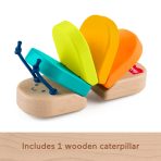 Fisher-Price Wooden Clacker Caterpillar Developmental Activity Rattle Toy For Baby, 1 Wood Piece - Image 5