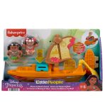 Disney Princess Moana Toys, Moana & Maui's Canoe, Fisher-Price Little People Toddler Toys - Image 6