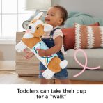 Fisher-Price Baby Tummy Time Toys, 3-in-1 Puppy Wedge With Rattle TeeTher & Mirror - Image 4