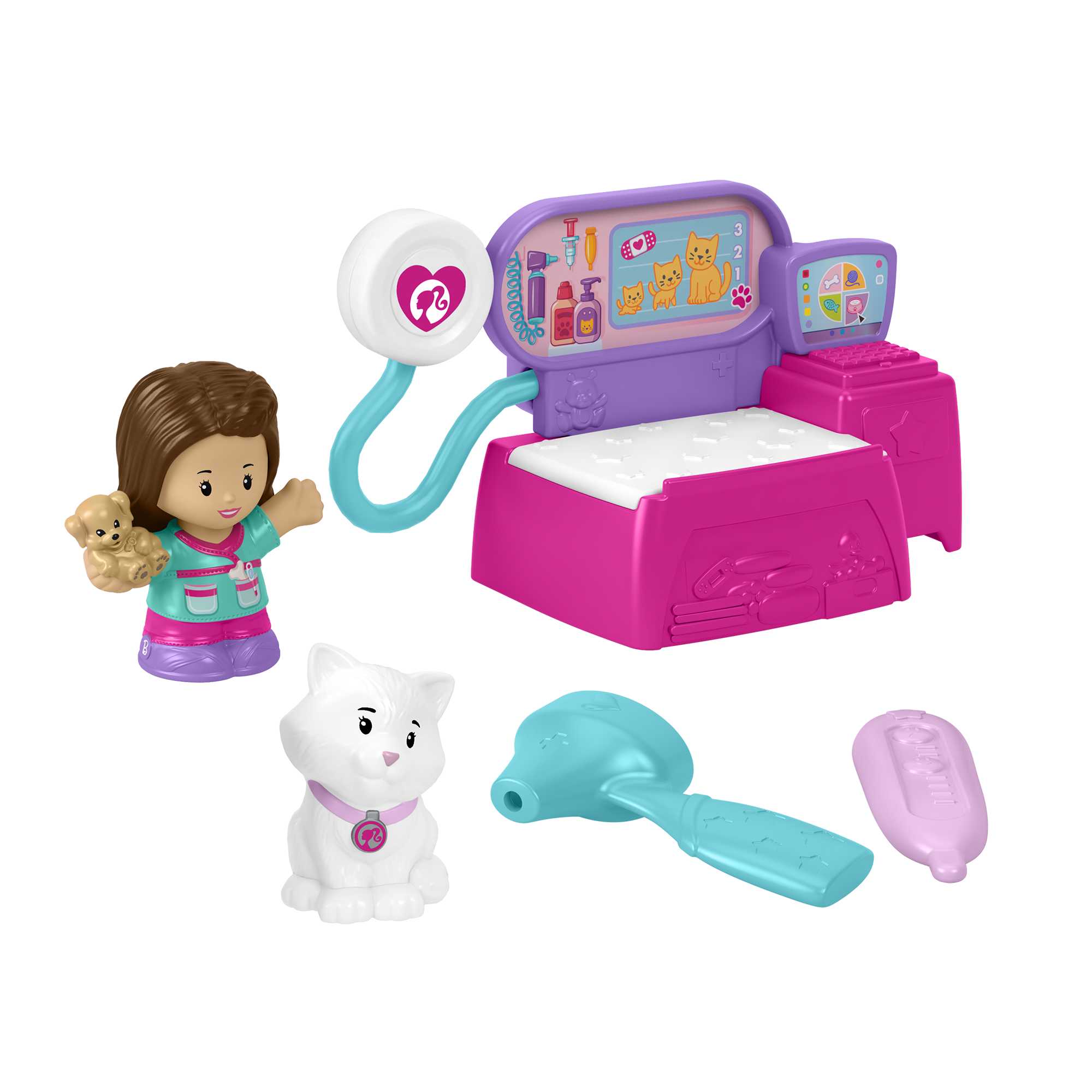 grhz1ho3xsrr1xufz8w6 Fisher-Price Little People Barbie Veterinarian Playset For Toddlers And Preschool Kids, 5 Pieces - Image 1