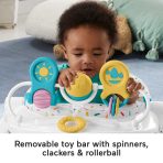 Fisher-Price Deluxe Sit-Me-Up Floor Seat Portable Baby Chair With Toy Bar, Rainbow Sprinkles - Image 3
