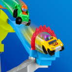 Little People  Hot Wheels  Circuit Cascades Spirales, 2 Véhicules - Image 3