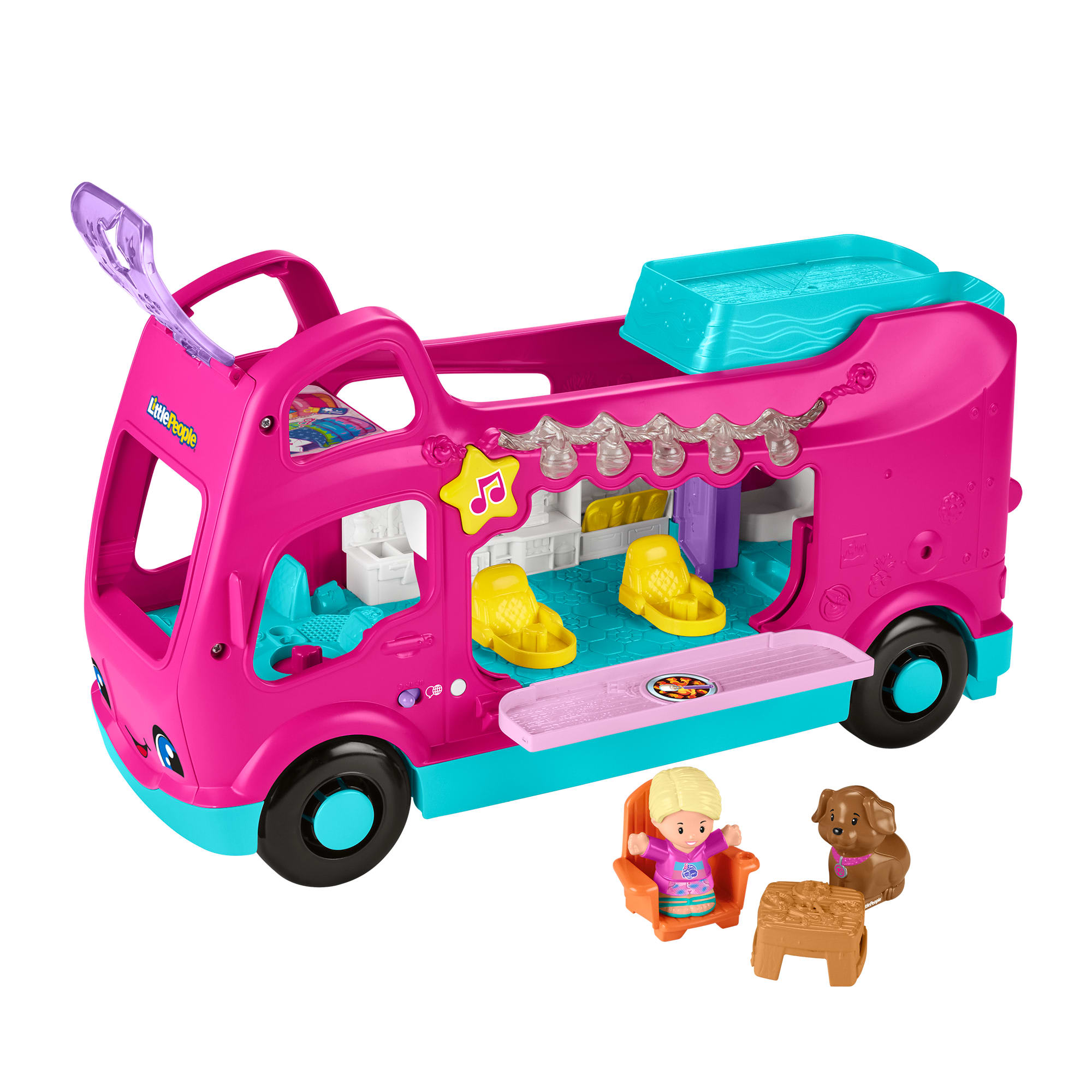 hjyxk6avhsilmqmtuiea_56d283fd-7a56-4eb3-af0a-633b696710b1 Fisher-Price Little People Barbie Petite Autocaravane de Rêve - Image 1