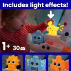 MEGA BLOKS Fisher- Price Rise & Snooze Night Light Sensory Block Toy (30 Pieces) For Toddler - Image 4