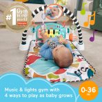 Fisher-Price Glow And Grow Kick & Play Piano Gym Baby Learning Toy With 2 Maracas, Blue - Image 2