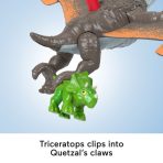 Imaginext Jurassic World Dominion Quetzal Dinosaur Toy With Soaring Action, 3 Piece Preschool Toys - Image 3