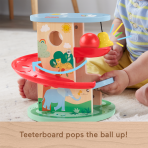 Fisher-Price Wooden Treehouse Ball Run Baby & Toddler Toy, 2 Wood Pieces - Image 3