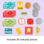 Fisher-Price Laugh & Learn Count & Shop Cash Register Electronic Toddler Learning Toy, 20 Pieces - Image 5