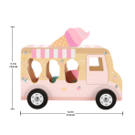 Fisher-Price Wooden Ice Cream Shape Sorter Set For Toddlers & Kids, 9 Wood Pieces - Image 4