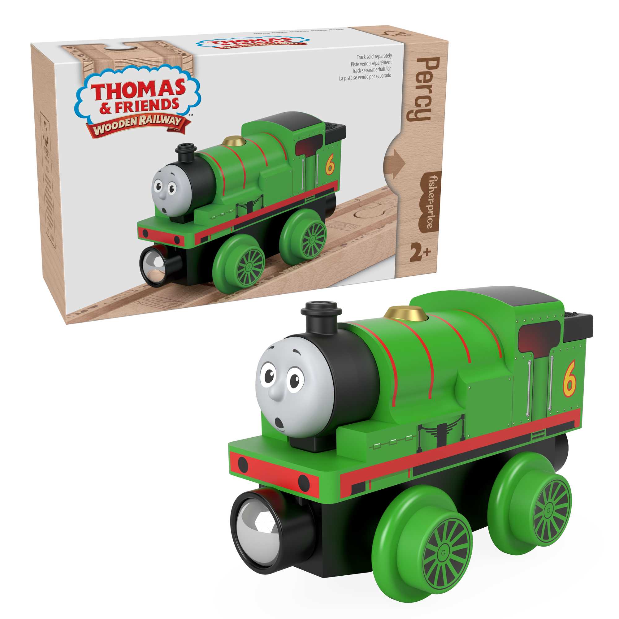 ii1ilhvlpx5nwclhkuxy.jpg Fisher-Price Thomas & Friends Wooden Railway Percy Engine - Image 1