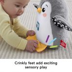 Fisher-Price Plush Tummy Time Toy, Flap & Wobble Penguin, Newborn Musical Toy - Image 5