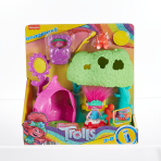 Imaginext Dreamworks Trolls Flower Fun Campsite Playset With Poppy Figure & 4 Play Pieces - Image 6