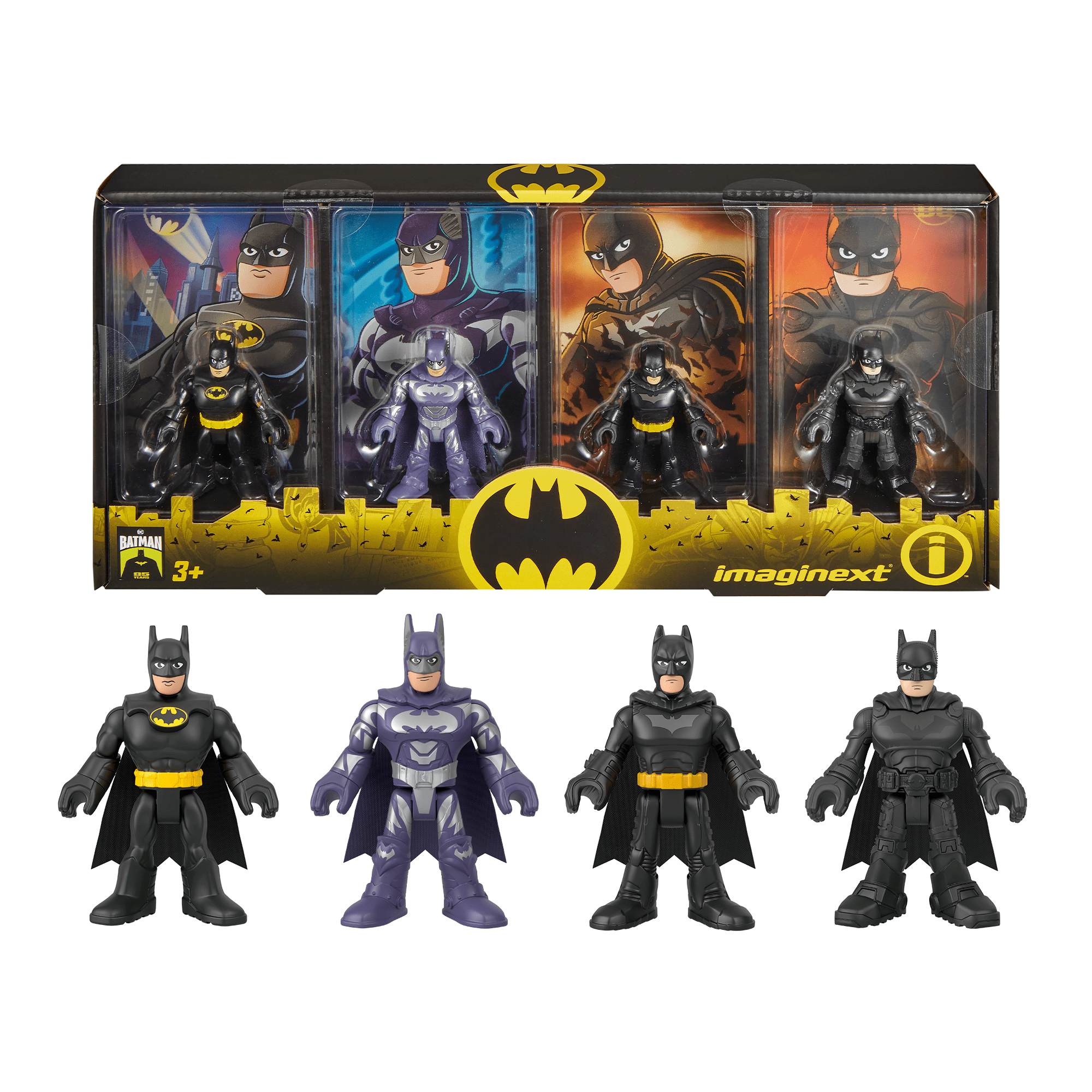 jephf0njxbwivk7423zr Imaginext DC Super Friends Batman 85th Anniversary Set With 4 Movie Figures - Image 1