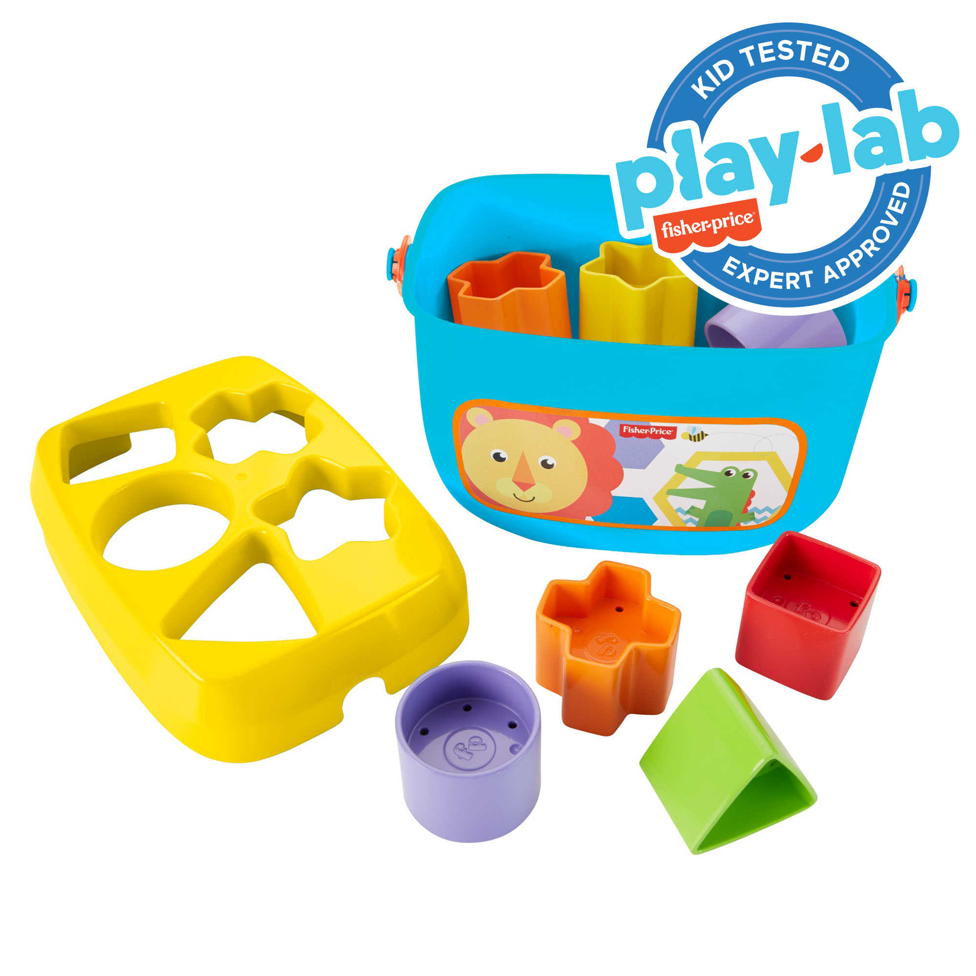jkrjblmglvo0c81joyjz Fisher-Price Baby's First Blocks Shape-Sorting Toy, Set Of 10, For Infants 6+ Months - Image 1